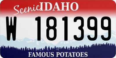 ID license plate W181399