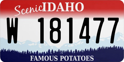 ID license plate W181477