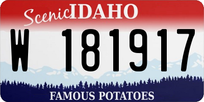 ID license plate W181917
