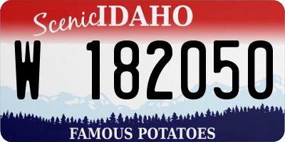 ID license plate W182050