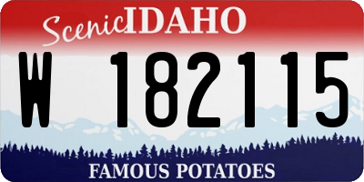 ID license plate W182115