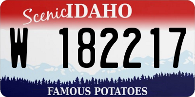 ID license plate W182217