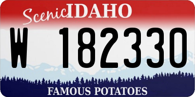 ID license plate W182330