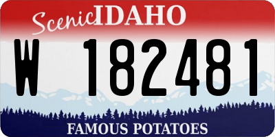 ID license plate W182481