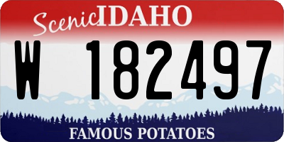 ID license plate W182497