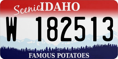 ID license plate W182513