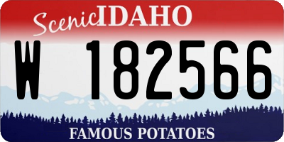 ID license plate W182566