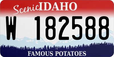 ID license plate W182588
