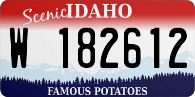 ID license plate W182612