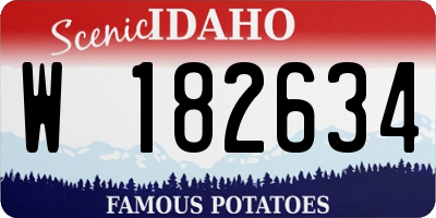 ID license plate W182634
