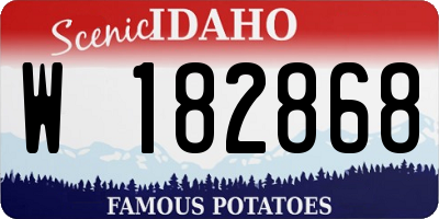 ID license plate W182868