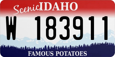ID license plate W183911