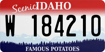 ID license plate W184210