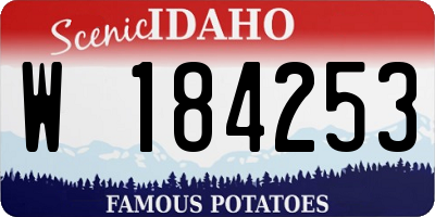 ID license plate W184253