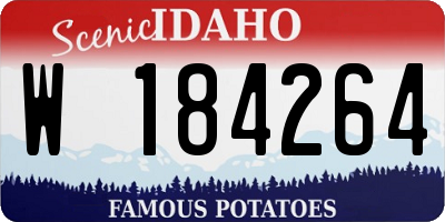 ID license plate W184264