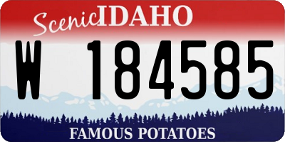 ID license plate W184585