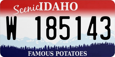 ID license plate W185143