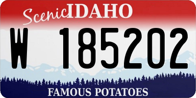 ID license plate W185202