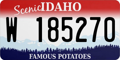 ID license plate W185270