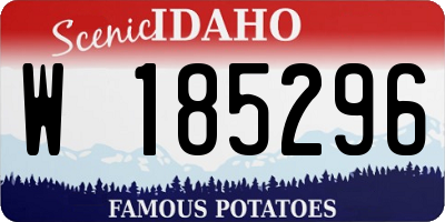 ID license plate W185296