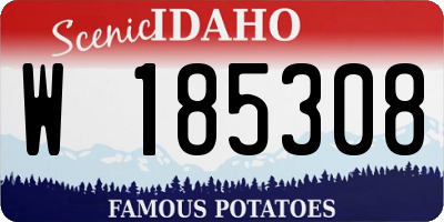 ID license plate W185308