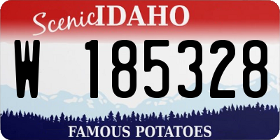 ID license plate W185328