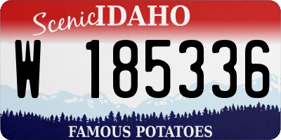 ID license plate W185336