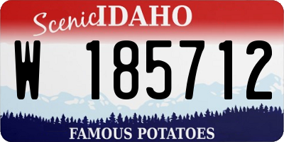 ID license plate W185712