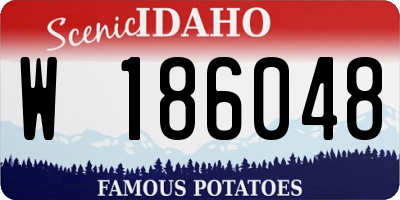 ID license plate W186048