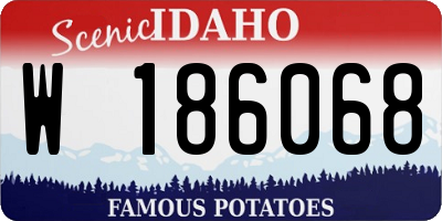 ID license plate W186068