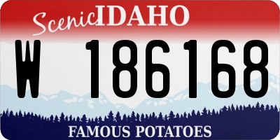ID license plate W186168