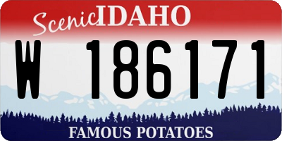 ID license plate W186171