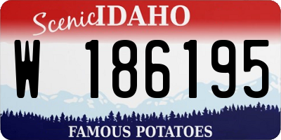 ID license plate W186195