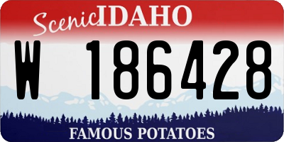 ID license plate W186428