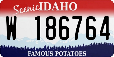 ID license plate W186764