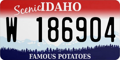 ID license plate W186904