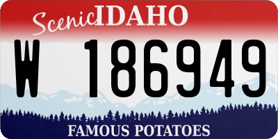 ID license plate W186949