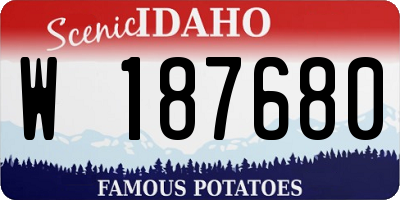 ID license plate W187680