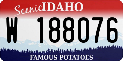 ID license plate W188076