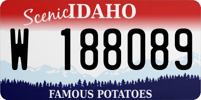 ID license plate W188089