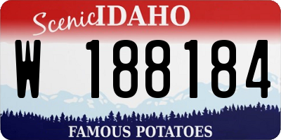 ID license plate W188184