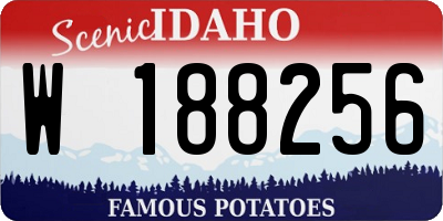 ID license plate W188256