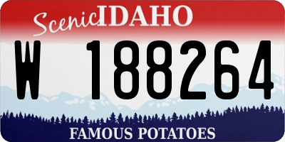 ID license plate W188264