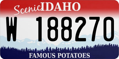 ID license plate W188270