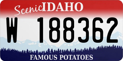 ID license plate W188362