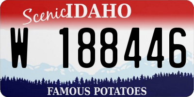 ID license plate W188446
