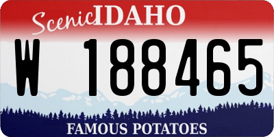 ID license plate W188465