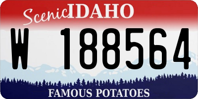 ID license plate W188564