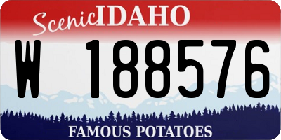 ID license plate W188576