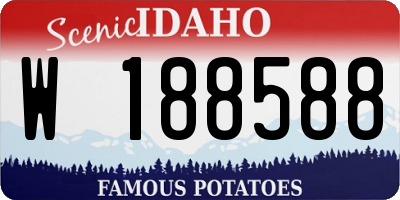 ID license plate W188588